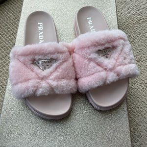 Prada | Shoes | Prada Fur Slides | Poshmark